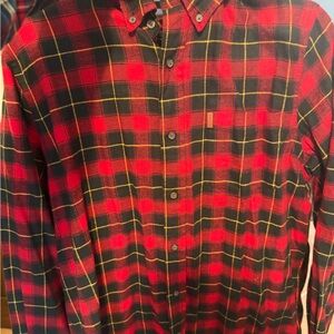 Chaps Red and Black Plaid Men's Shirt